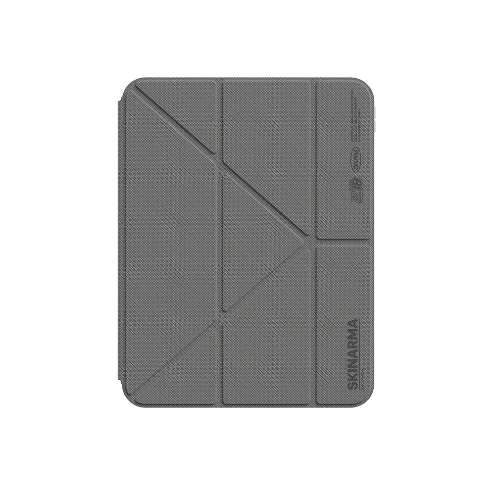 Apple iPad Air 11 2025 M3 Kılıf Skinarma Kalemlikli Arkası Şeffaf Standlı Magnetik Zeta Kılıf