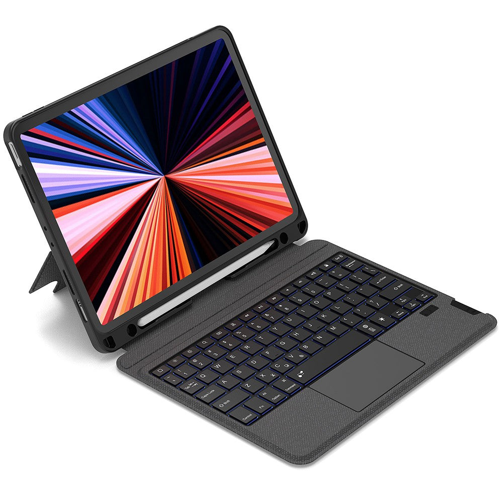 Apple iPad Air 13 2024 Wiwu MagTouch Serisi Gizli Kalem Bölmeli Klavyeli Kılıf