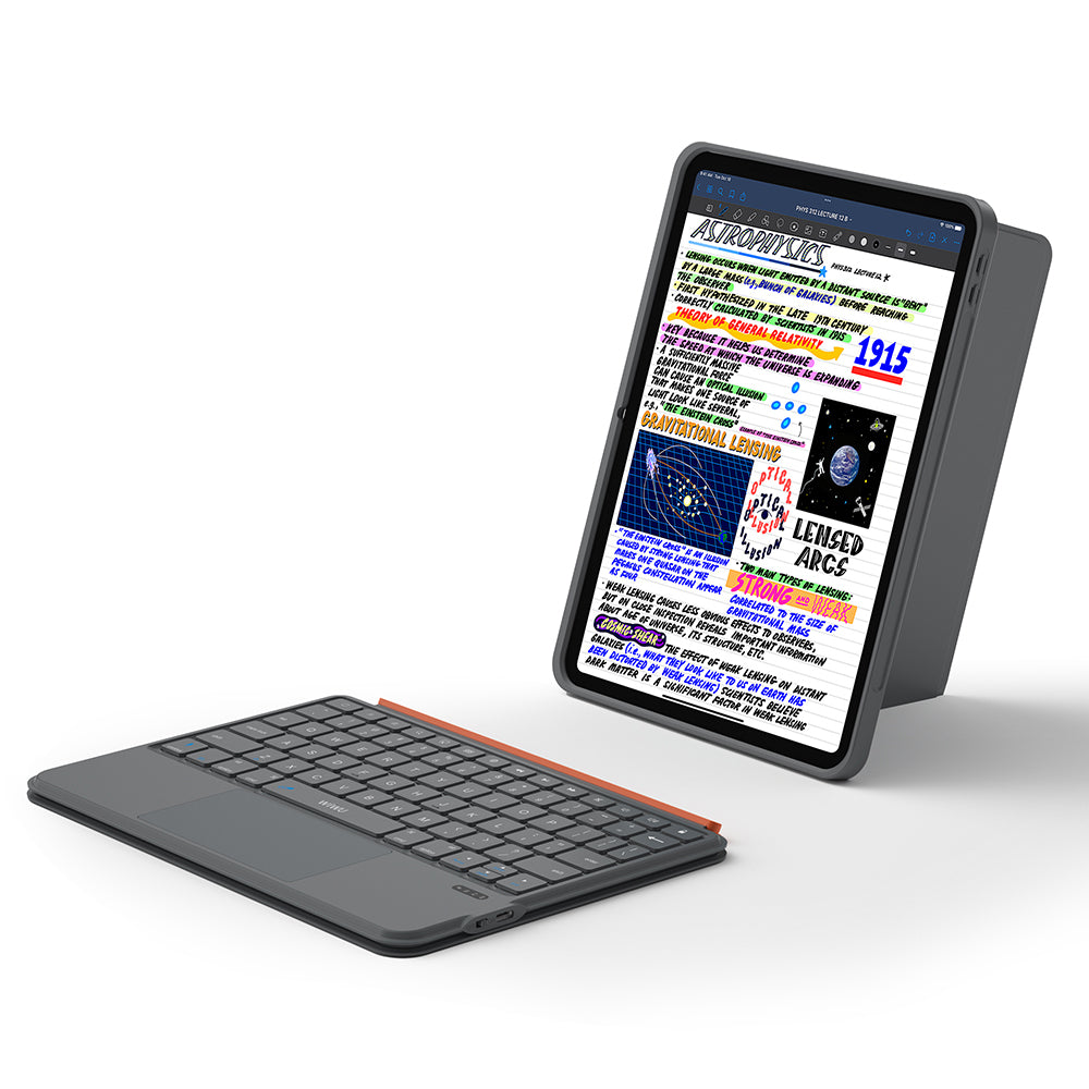 Apple iPad Pro 11.Nesil 2025 Wiwu MK-005 Combo 3in1 Kalem Bölmeli Klavyeli Standlı Kılıf