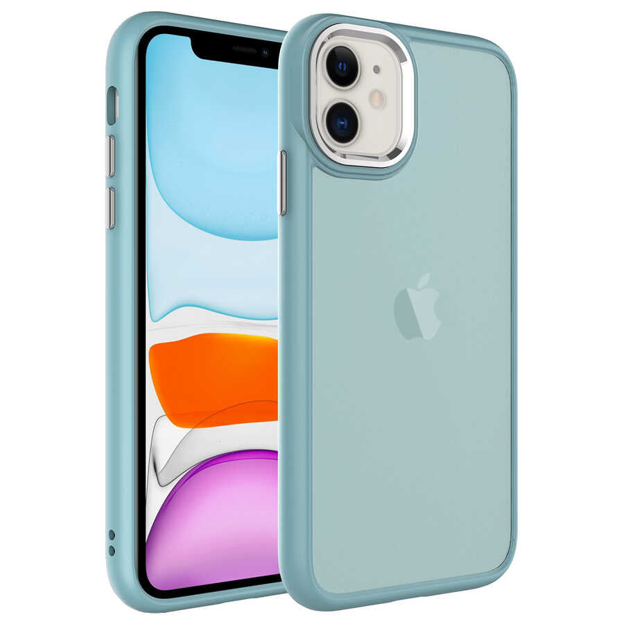 Apple iPhone 11 Kılıf Buzlu Sert PC Zore May Kapak