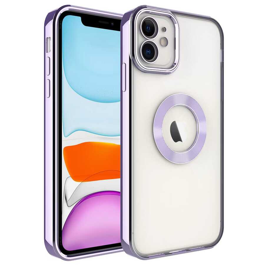 Apple iPhone 11 Kılıf Kamera Korumalı Logo Gösteren Zore Omega Kapak