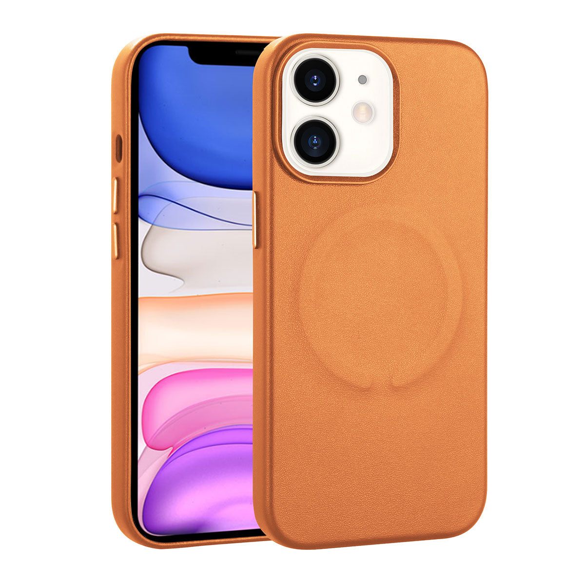Apple iPhone 11 Kılıf PU Deri M-safe Wireless Şarj Özellikli Zore Derix Kapak