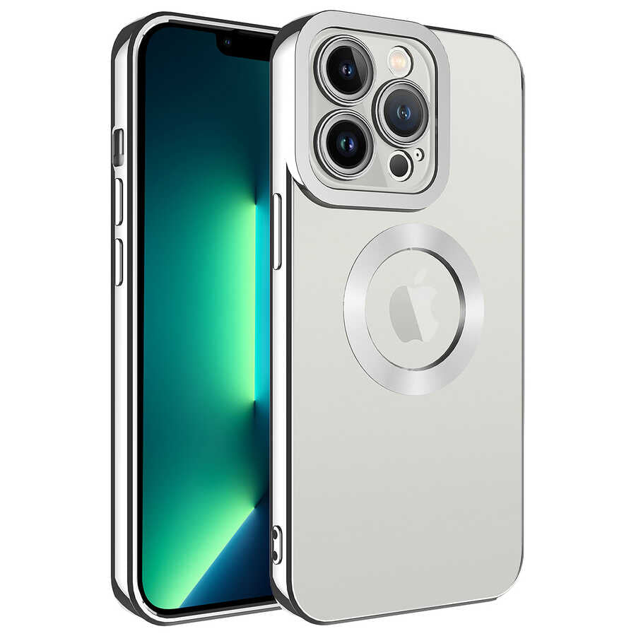 Apple iPhone 11 Pro Kılıf Kamera Korumalı Logo Gösteren Zore Omega Kapak
