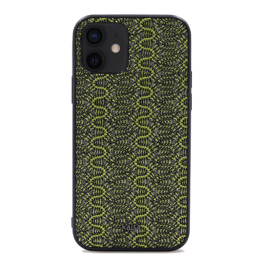 Apple iPhone 12 Kılıf Kajsa Glamorous Serisi Waterfall Pattern Kapak