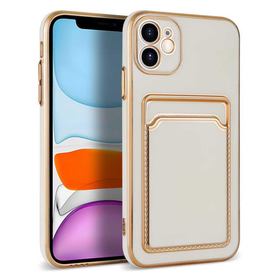 Apple iPhone 12 Kılıf Zore Bark Kartlıklı Kapak