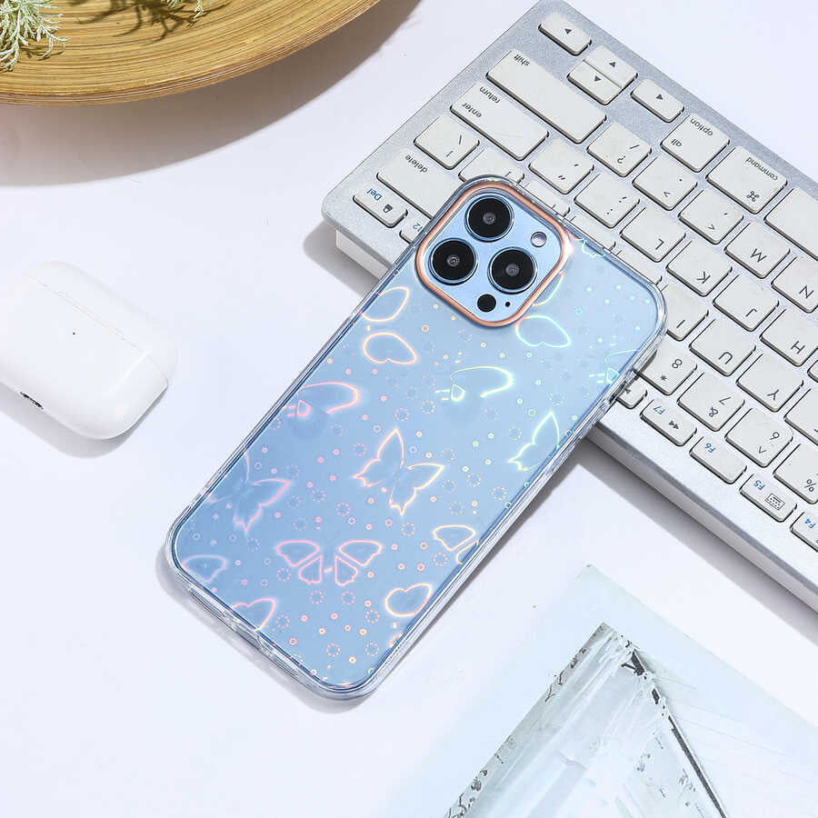 Apple iPhone 12 Pro Kılıf Zore Sidney Desenli Sert Kapak
