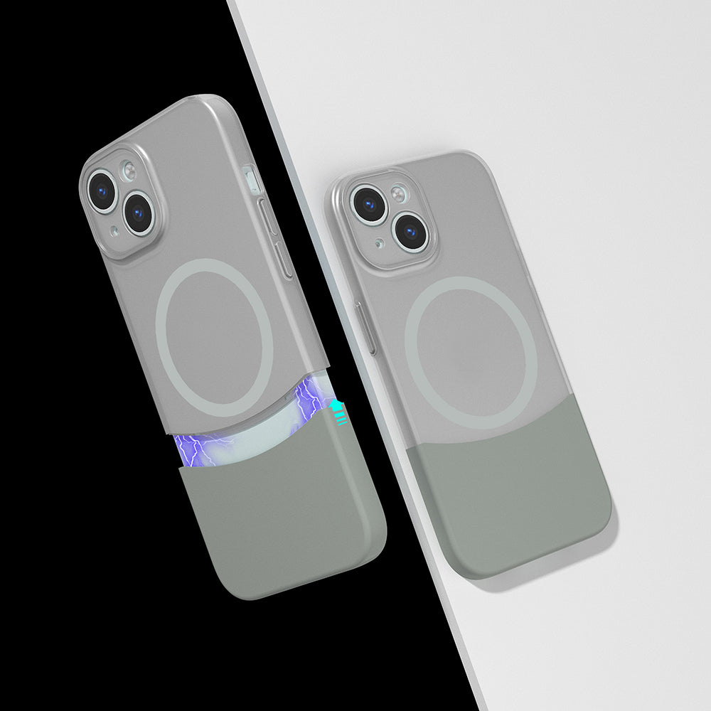 Apple iPhone 13 Kılıf M-Safe Şarj Özellikli Mıknatıslı Zore Duble Kapak