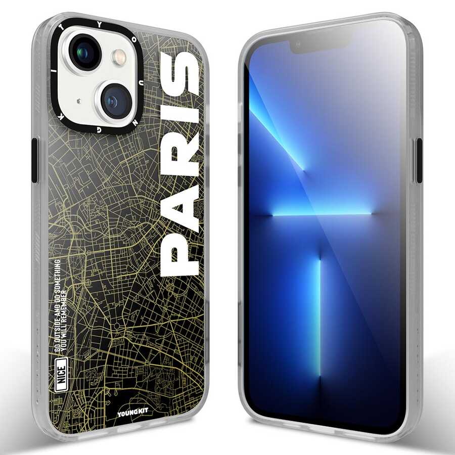 Apple iPhone 13 Kılıf YoungKit World Trip Serisi Kapak