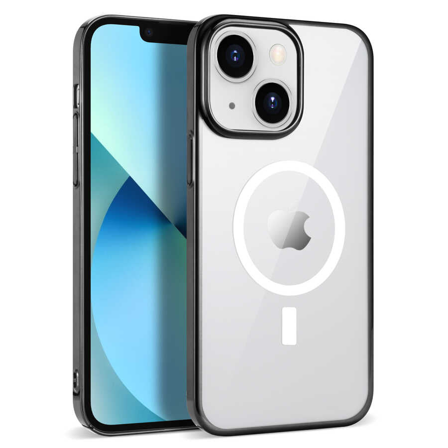 Apple iPhone 13 Kılıf Zore Wireless Şarj Özellikli Pixel M-safe Kapak
