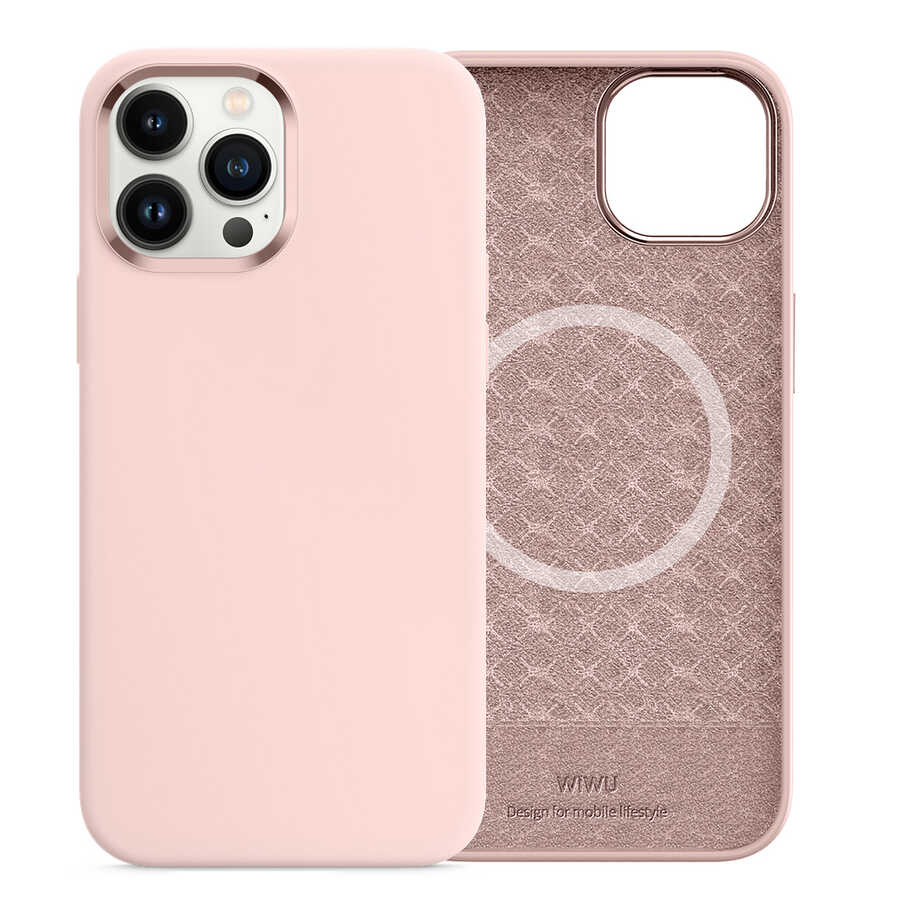 Apple iPhone 13 Pro Max Kılıf Wiwu M-safe Magnetic Silikon Kapak