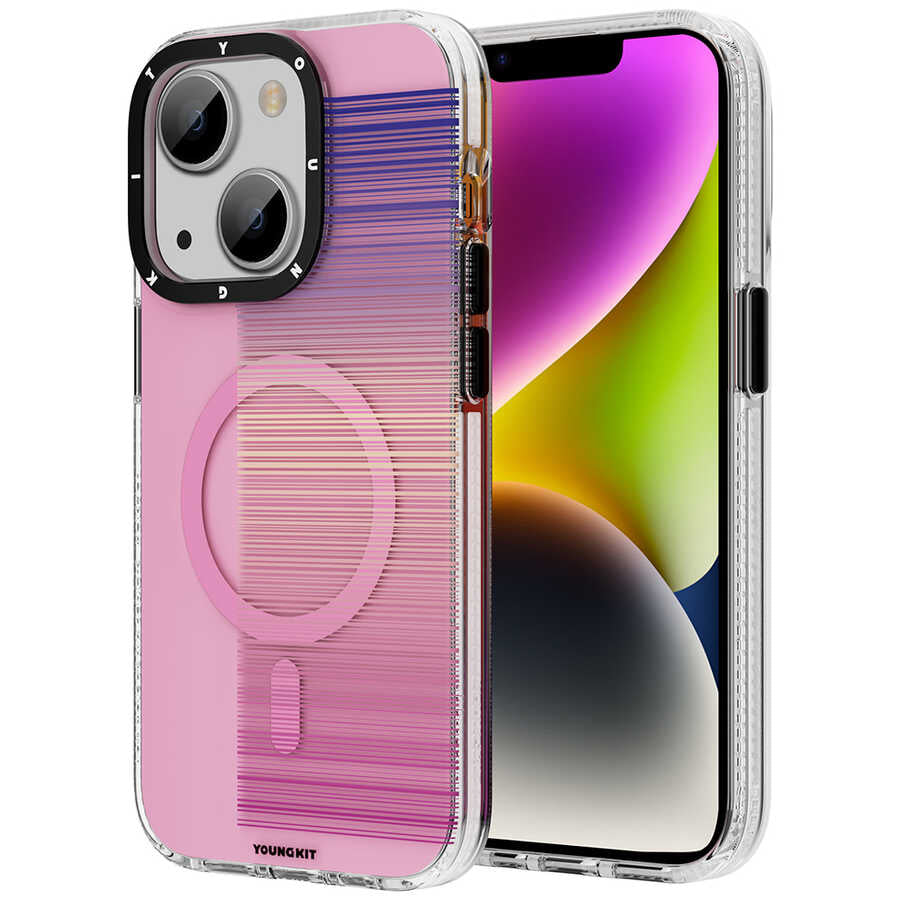 Apple iPhone 14 Plus Kılıf M-safe Şarj Özellikli Youngkit Pure Serisi Kapak