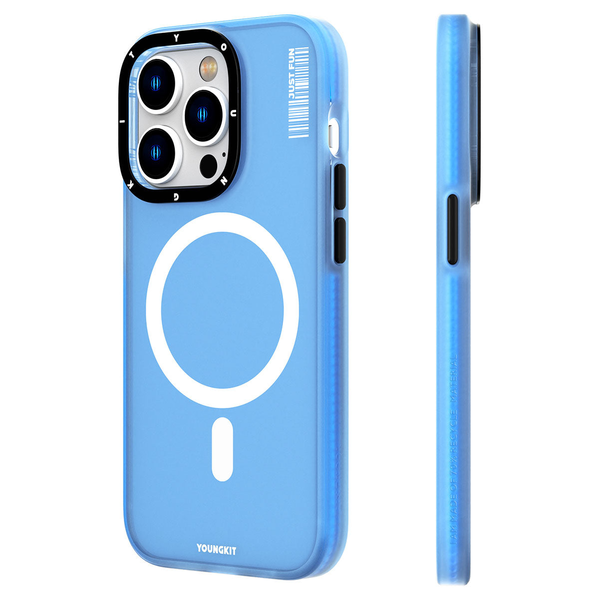Apple iPhone 14 Pro Kılıf M-safe Şarj Özellikli Youngkit Colored Sand Serisi Kapak