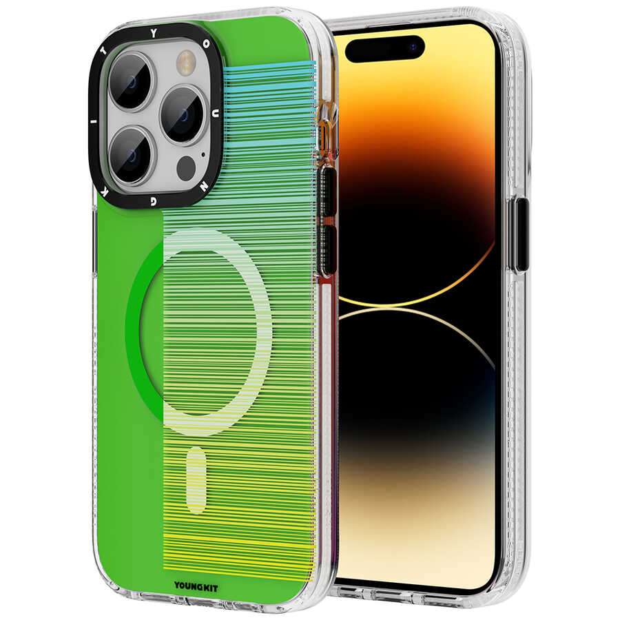 Apple iPhone 14 Pro Kılıf M-safe Şarj Özellikli Youngkit Pure Serisi Kapak
