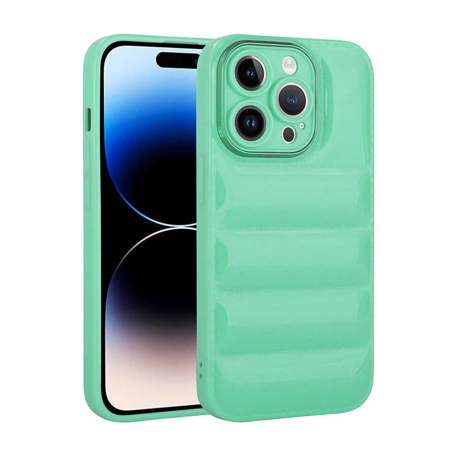 Apple iPhone 14 Pro Max Kılıf Kamera Korumalı Parlak Airbag'li Zore Galya Kapak