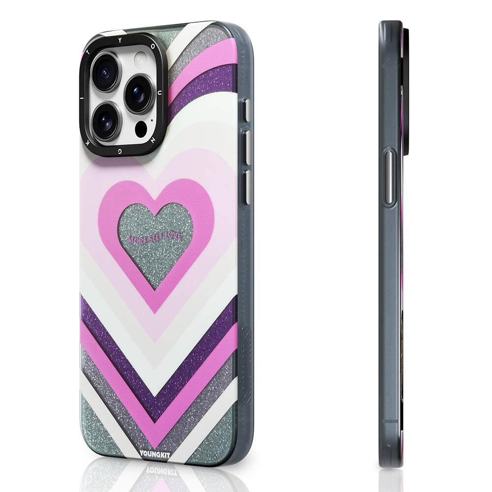 Apple iPhone 14 Pro Max Kılıf M-safe Şarj Özellikli Youngkit Star Dazzle Serisi Kapak