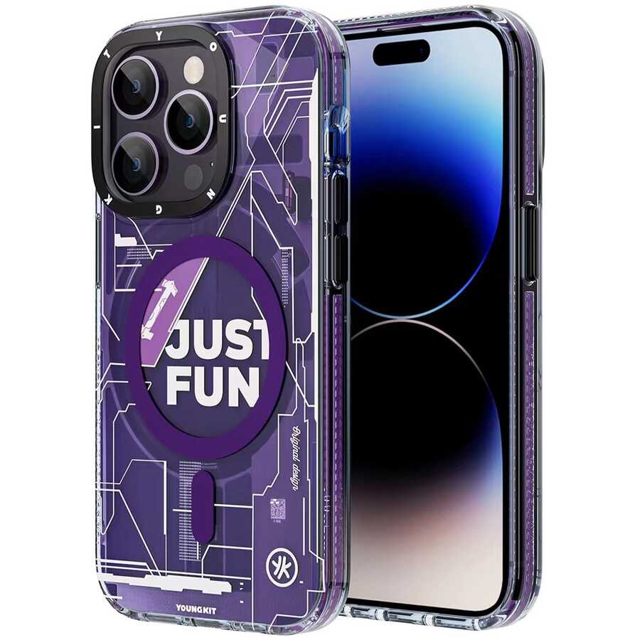 Apple iPhone 14 Pro Max Kılıf M-safe Şarj Özellikli YoungKit Technology Serisi Kapak