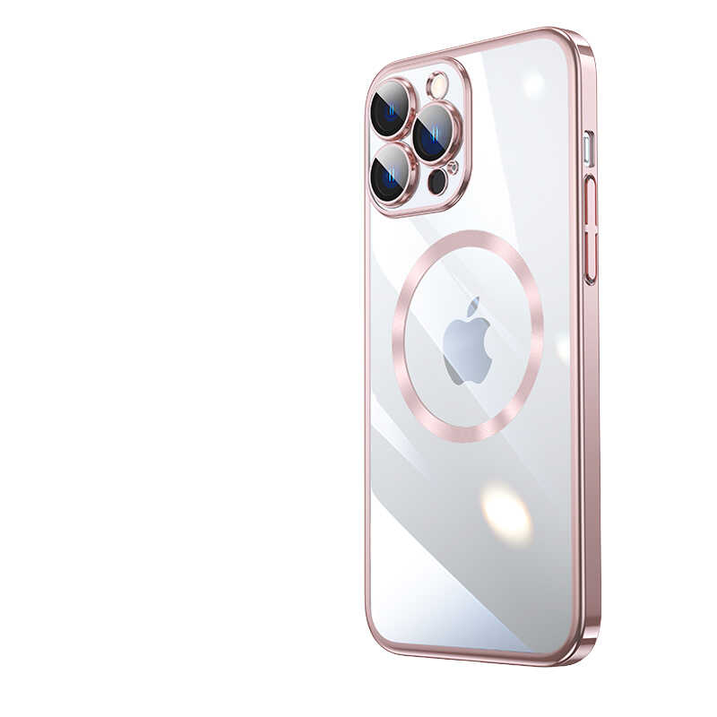 Apple iPhone 14 Pro Max Kılıf Wireless Şarj Özellikli Sert PC Zore Riksos M-safe Kapak