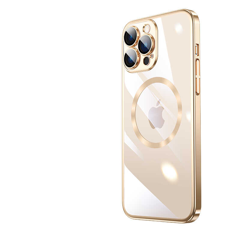 Apple iPhone 14 Pro Max Kılıf Wireless Şarj Özellikli Sert PC Zore Riksos M-safe Kapak