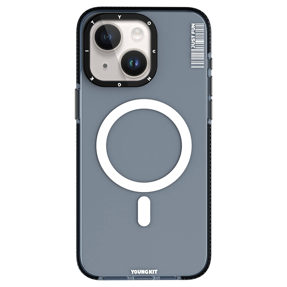 Apple iPhone 15 Kılıf M-safe Şarj Özellikli YoungKit Crystal Color Serisi Kapak