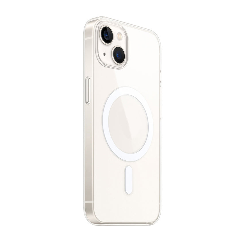 Apple iPhone 15 Kılıf Zore M-safe Şarj Özellikli Şeffaf Tek Kamera Çerçeveli Porto Kapak