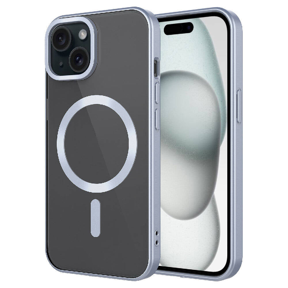 Apple iPhone 15 Plus Kılıf Mat Tasarımlı M-safe Wireless Şarj Özellikli Zore Mat Setro Kapak