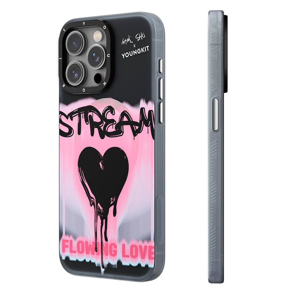 Apple iPhone 15 Pro Kılıf M-safe Şarj Özellikli Shu Tasarımlı Youngkit Dreamland Serisi Kapak