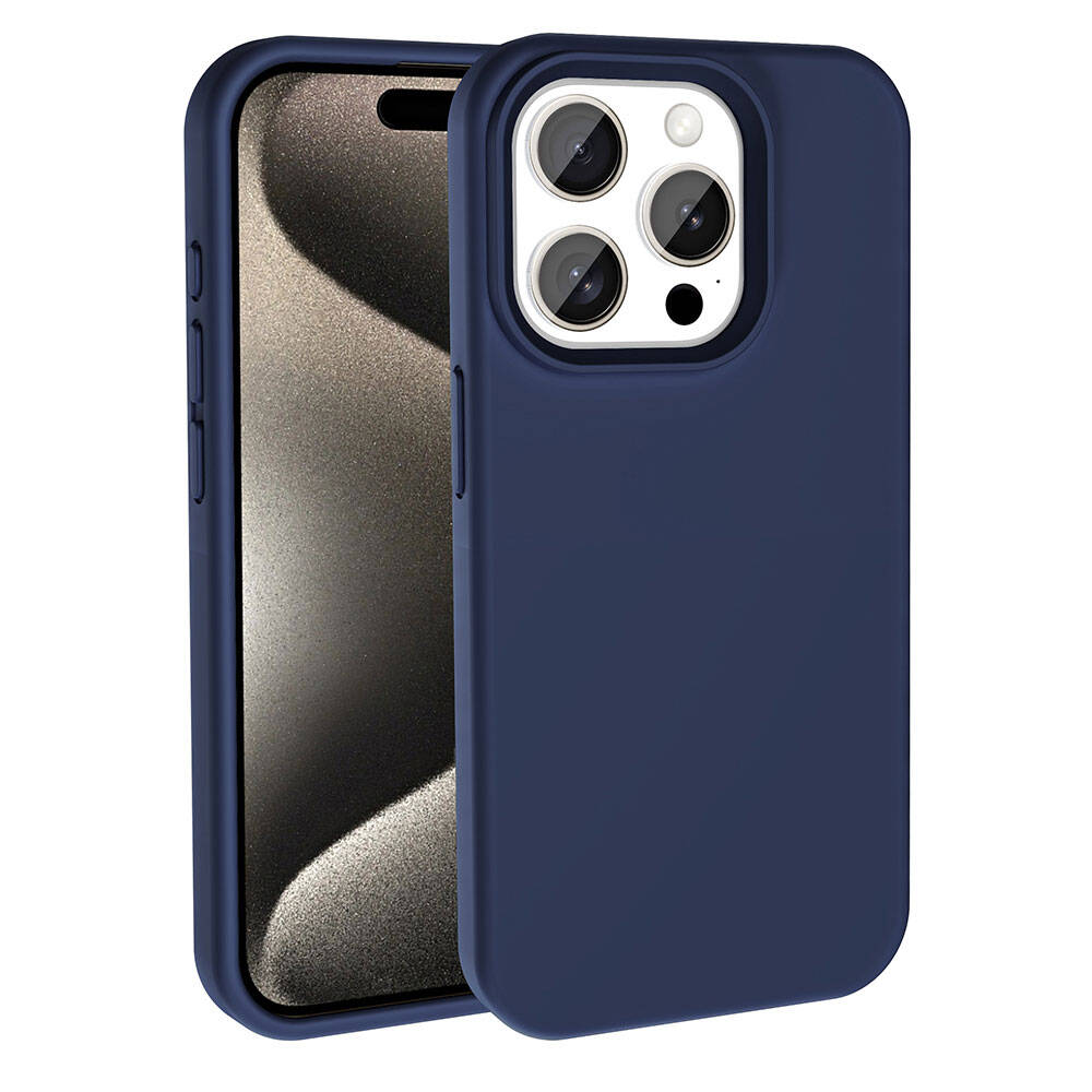 Apple iPhone 15 Pro Max Kılıf M-safe Şarj Özellikli Sıvı Teknolojili Silinebilir Sert Zore Kivi Kapak