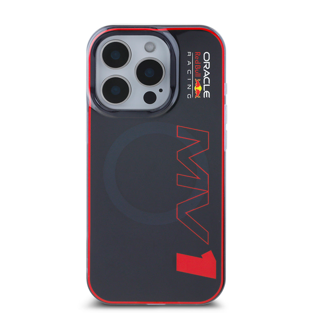 Apple iPhone 15 Pro Max Kılıf Redbull Orjinal Lisanslı M-safe Şarj Özellikli Çift Katmanlı Sert PC Büyük Boy MV Kapak