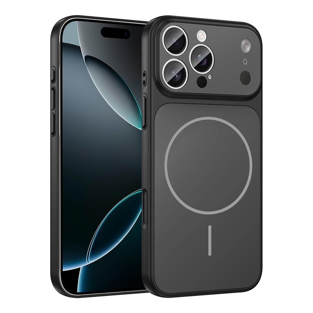 Apple iPhone 15 Pro Max Kılıf Zore M-Safe Şarj Özellikli Kamera Korumalı Formen Kapak