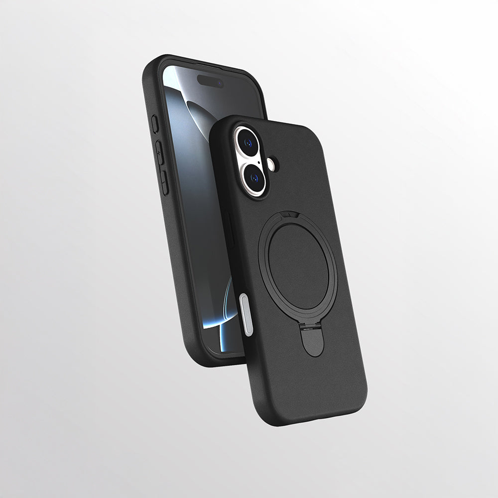 Apple iPhone 16 Plus Kılıf M-safe Şarj Özellikli Standlı Zore Samara Kapak