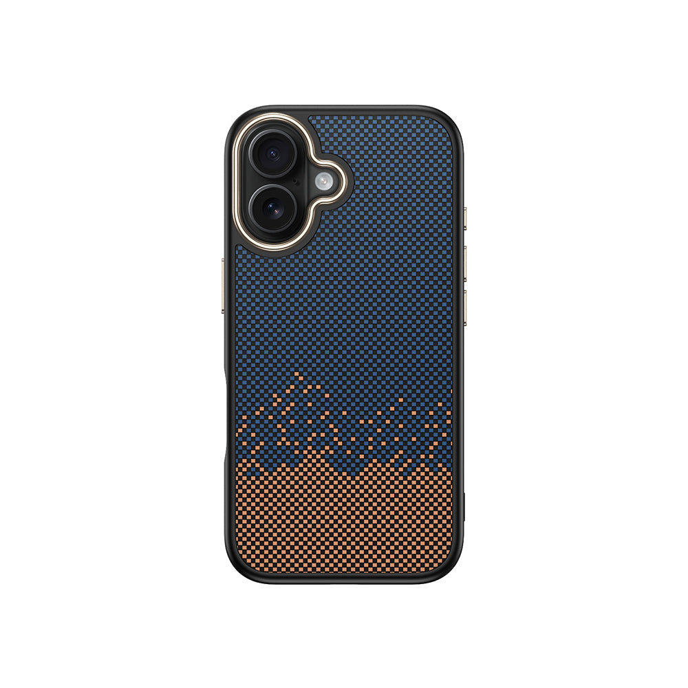 Apple iPhone 16 Plus Kılıf M-safe Şarj Özellikli Karbon Fiber Görünümlü Zore Antina Kapak