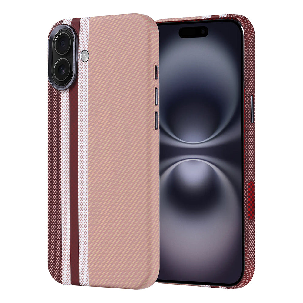 Apple iPhone 16 Plus Kılıf M-safe Şarj Özellikli Karbon Fiber Görünümlü Zore Nekst Kapak