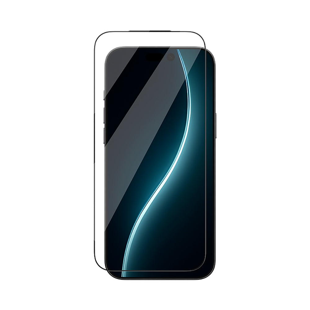 Apple iPhone 16 Pro Benks Glass Warrior HD 0.3mm Ultra İnce 0.9mm Kenarları Güçlendirilmiş Cam Ekran Koruyucu + Kolay Uygulama Aparatlı