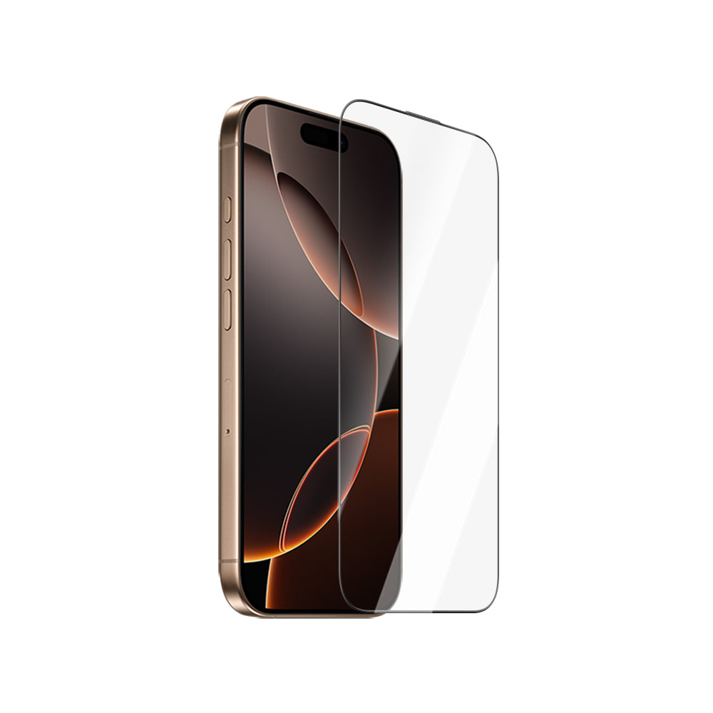 Apple iPhone 16 Pro CaseWorld Armor Serisi Eyesafe Teknolojili 0.15mm 3D Temperli Cam Ekran Koruyucu + Uygulama Aparatlı