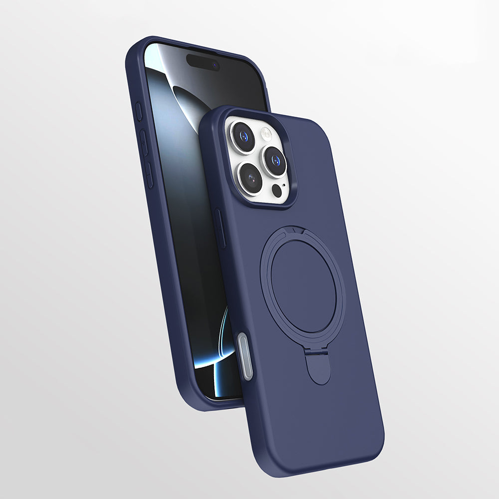 Apple iPhone 16 Pro Kılıf M-safe Şarj Özellikli Standlı Zore Samara Kapak