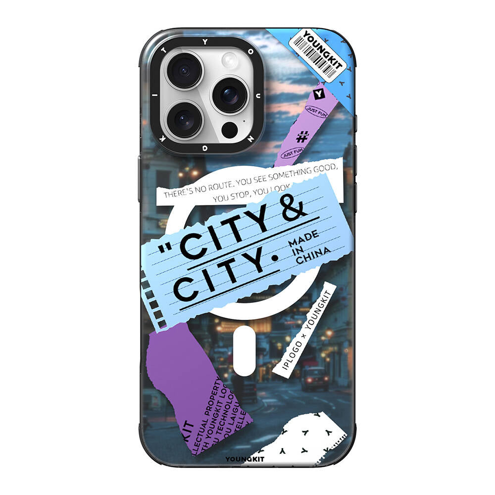 Apple iPhone 16 Pro Kılıf M-safe Şarj Özellikli Youngkit A-City Serisi Kapak