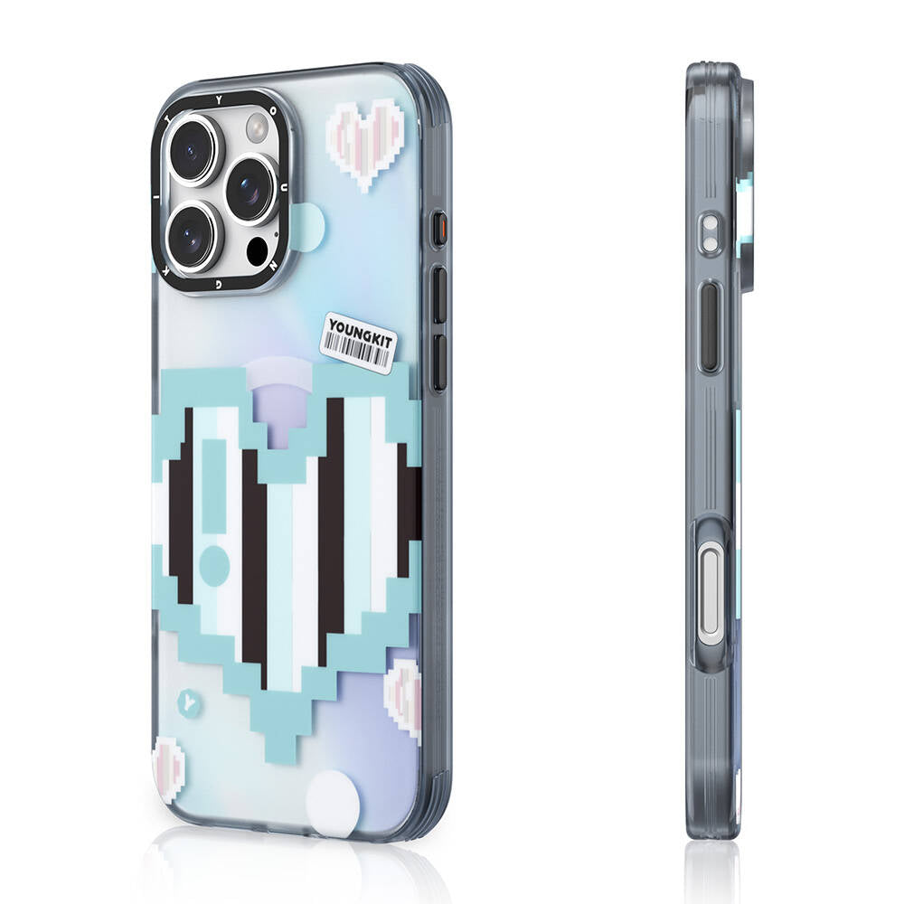Apple iPhone 16 Pro Max Kılıf M-safe Şarj Özellikli Youngkit Love Serisi Kapak