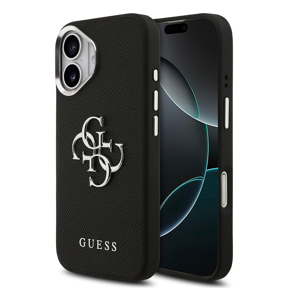 Apple iPhone 17 Kılıf Guess Orjinal Lisanslı PU Deri 4G Büyük Metal Logo Dizaynlı Kapak