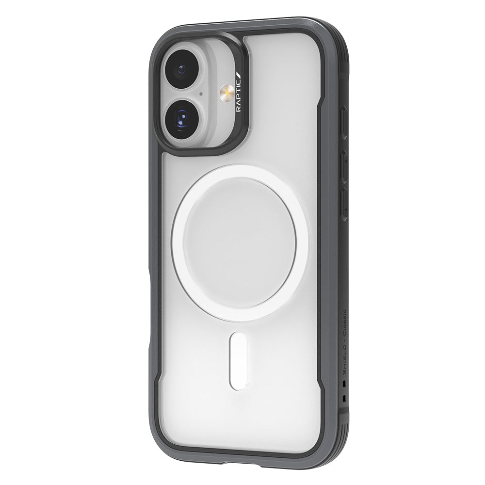 Apple iPhone 17 Kılıf M-safe Şarj Özellikli Airbagli Raptic Shield Serisi Şeffaf Arka Yüzey Kapak