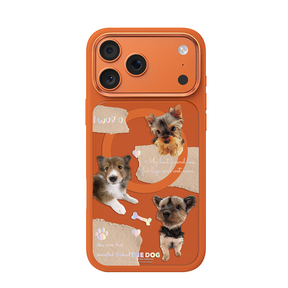 Apple iPhone 17 Pro Kılıf M-safe Şarj Özellikli 3D Baskılı Tasarım Mutural The Dog Serisi Kapak