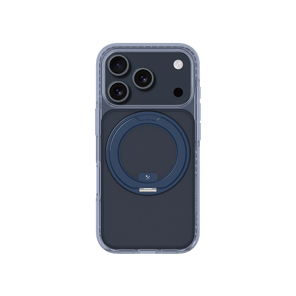 Apple iPhone 17 Pro Kılıf M-Safe Şarj Özellikli Airbag Tasarımlı Standlı AmazingThing Titan Pro MagSpin Kapak
