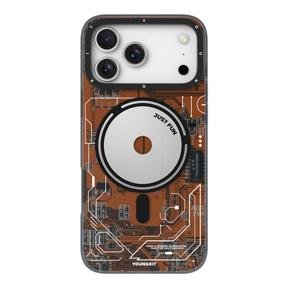 Apple iPhone 17 Pro Kılıf M-safe Şarj Özellikli Kamera Denetim Butonlu Youngkit Technology Serisi Kapak