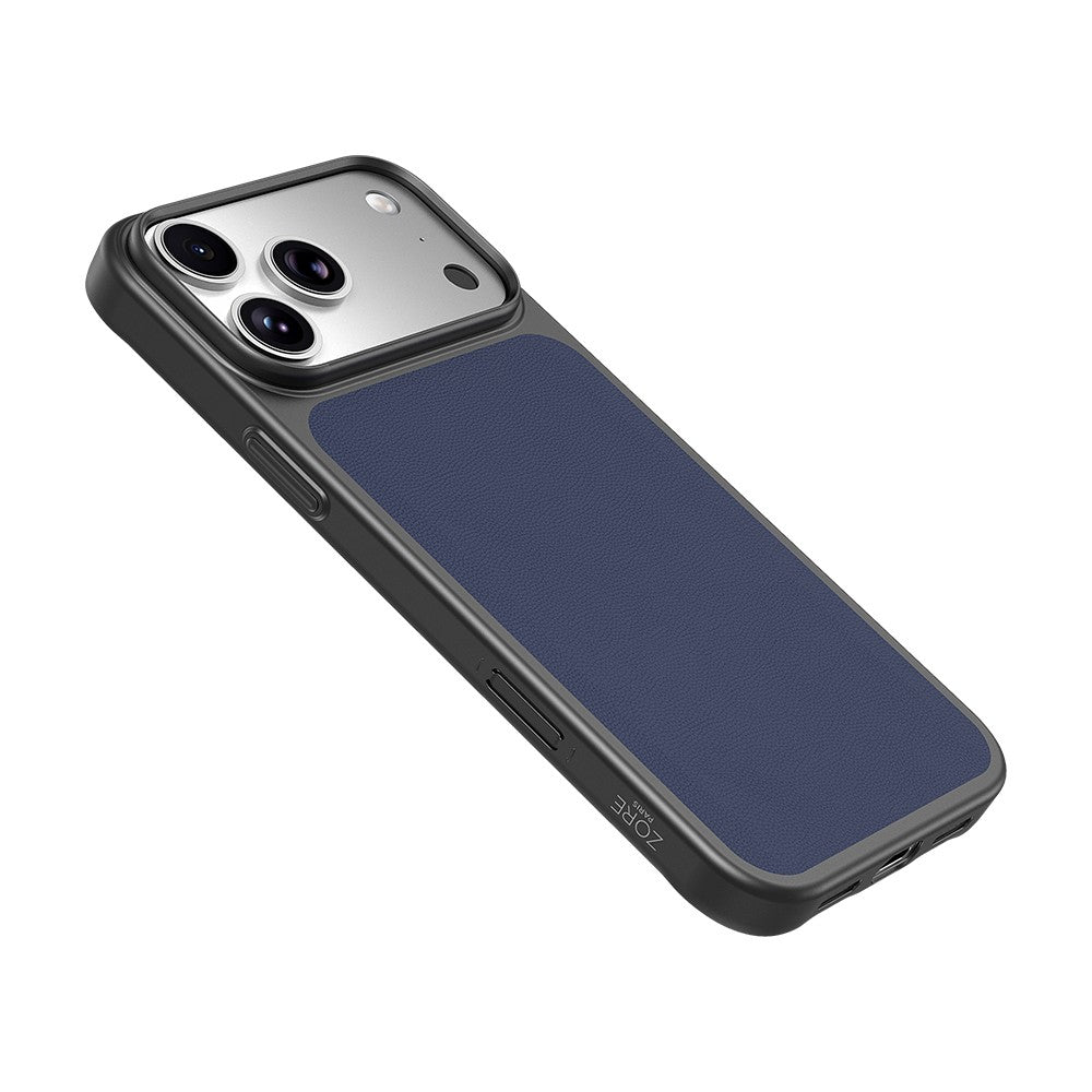 Apple iPhone 17 Pro Kılıf M-Safe Şarj Özellikli PU Zore Paris Trexo Sert PC Kapak