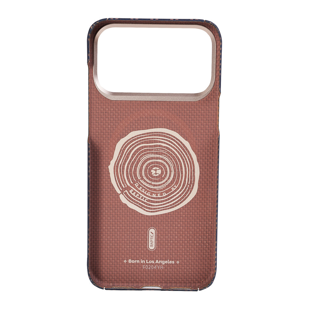 Apple iPhone 17 Pro Kılıf M-safe Şarj Özellikli Raptic Aramid Skin Serisi Karbon Kapak