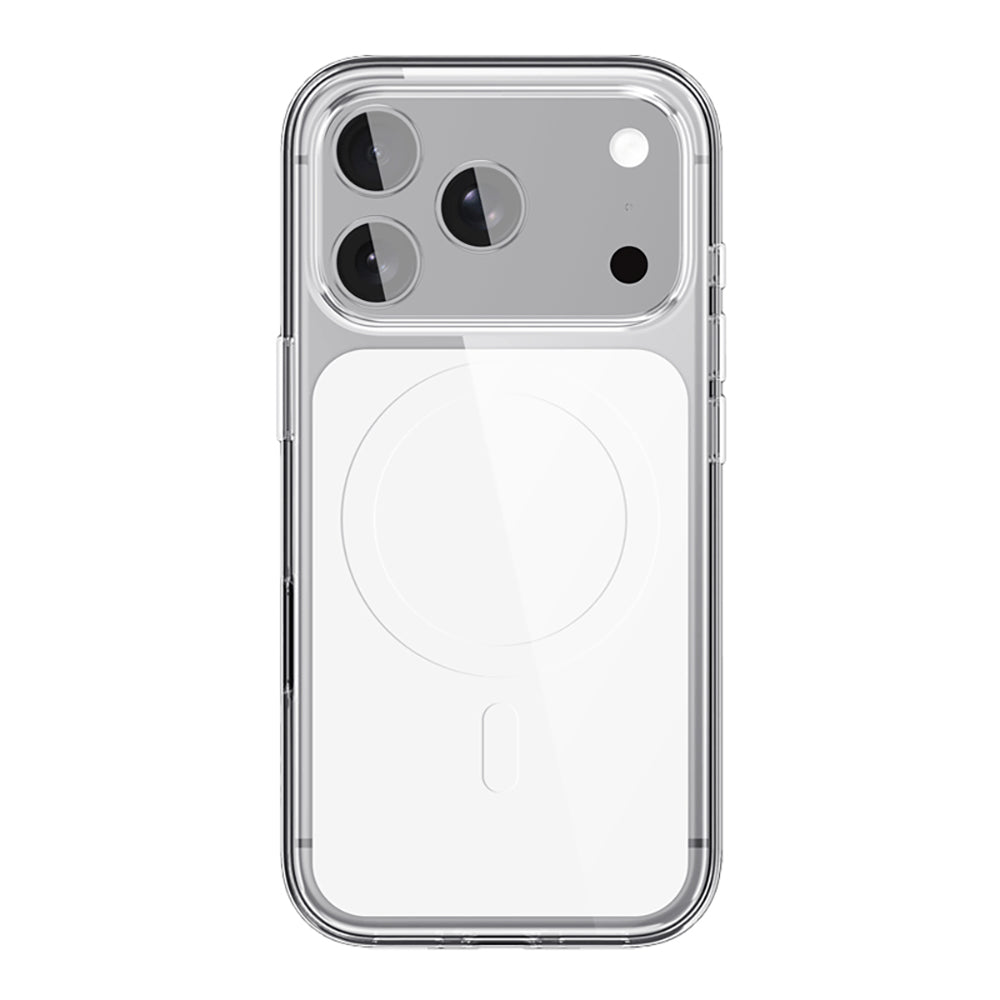 Apple iPhone 17 Pro Kılıf M-safe Şarj Özellikli Şeffaf Tasarımlı Wlons Apel Kapak