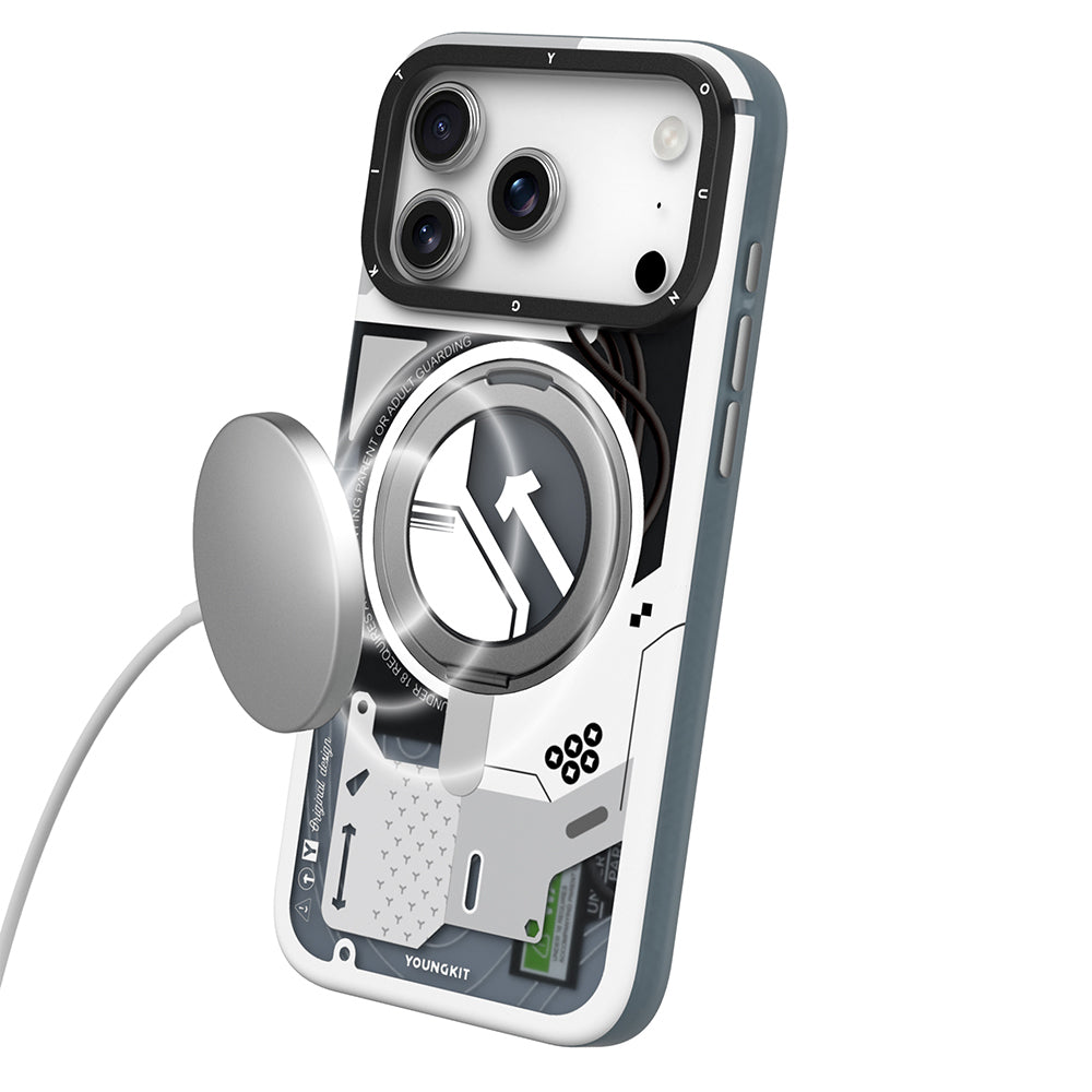 Apple iPhone 17 Pro Kılıf M-safe Şarj Özellikli Youngkit Starship Serisi Kapak