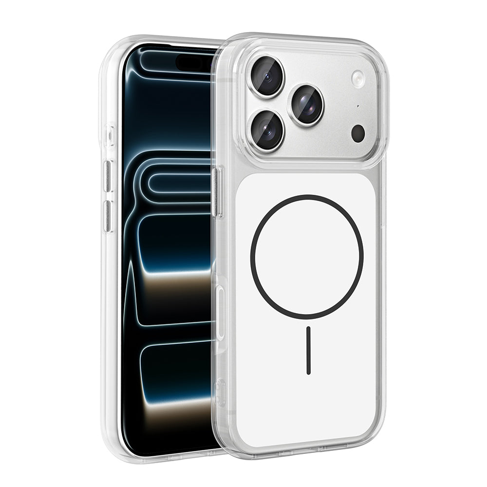 Apple iPhone 17 Pro Kılıf Metal Buton Tasarımlı Zore İkonik Sert Silikon Kapak