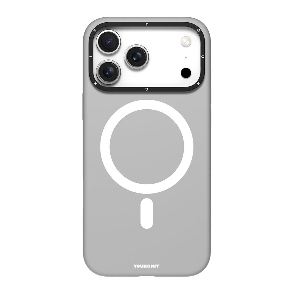 Apple iPhone 17 Pro Max Kılıf M-Safe Şarj Özellikli Kamera Standlı Youngkit Gel Cream Serisi Kapak