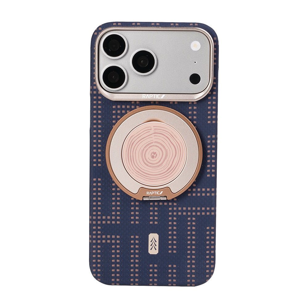 Apple iPhone 17 Pro Max Kılıf M-safe Şarj Özellikli Raptic Aramid Skin Serisi Karbon Kapak