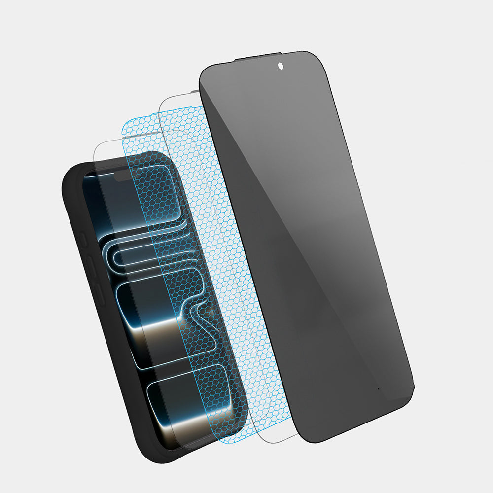 Apple iPhone 17 Youngkit 2.5D Parmak İzi Bırakmayan 0.33mm Privacy Temperli Cam Ekran Koruyucu